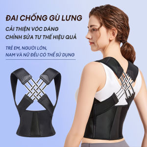 Đai Chống Gù Lưng Cao Cấp Đai Điều Chỉnh Tư Thế Cải Thiện Vóc Dáng Có Nẹp Hỗ Trợ Cong Vẹo Cột Sống