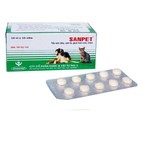 Thuốc sổ giun Sanpet cho chó mèo | Lazada.vn