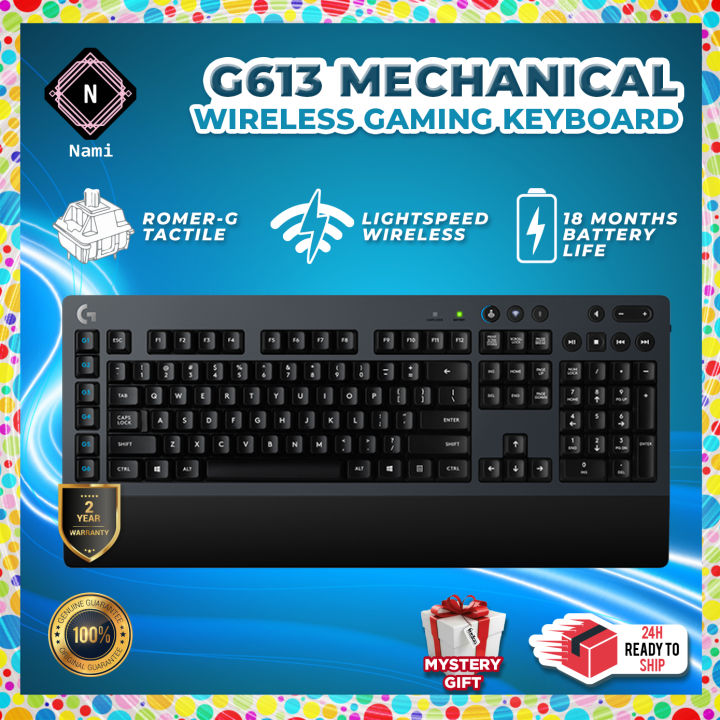 Logitech G613 Wireless Mechanical Gaming Keyboard (Double Bubble Wrap ...