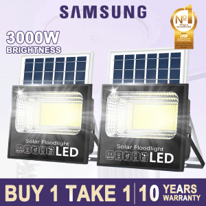 LED Solar Light Outdoor Street Light Floodlight Waterproof IP67 With Remote Control COD