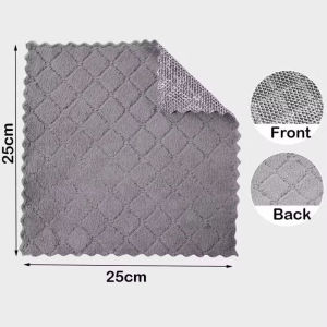 LAP Double Side Lap 2 sisi fiber-kawat Lap Dapur Serbaguna 25x25cm lap Micro Lap / Lap Kawat Fiber / Lap 2 sisiE29