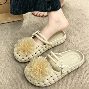 Free Shipping Cartoon Cute Slip-On Sandals For Women 2026 Summer New Style Comfortable And Super Soft Korean Style Durable Princess Style