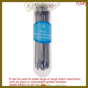 [Valitoo] 100Pcs Insect Pins Specimen Needle Stainless Steel for School Lab Entomology