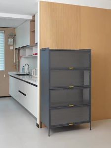 Kitchen Cabinet Storage Kitchen Island Counter Sideboards & Buffets Sideboards Cabinet Floor-standing multi-layer dustproof household multifunctional cabinet
