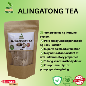 Alingatong Herbal Tea 50g 12 Sachets by Mark and Marias Natural Herbal Tea Drink Daily Wellness Herbal Infusion Caffeine-Free Tea Refreshing Herbal Beverage Premium Herbal Blend Easy Brew Sachets Home & Travel Use Authentic Herbal Tea Everyday Use