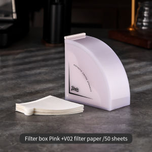 BINCOO Coffee Filter Paper Box Coffee Paper Storage Box V01/V02 Coffee Filter Paper Holder Coffee Bar Storage Rack With Acrylic Cover