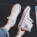[BEST DFFER ] High Cut Sneakers Canvas Shoes High Cut Kasut Kanvas Murah Kasut Canvas Wanita Kasut Kanvas Lelaki Canvas Shoes Murah. 