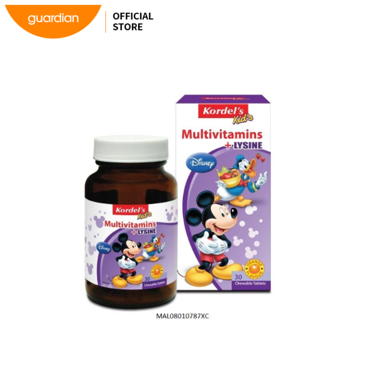Kordel's Kid's Multivitamin Plus Lysine 30 Tablets Lazada