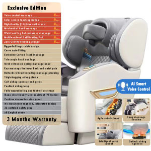 Q-Seven Zero Gravity Full Body Massage Chair with Constant Temperature Heating and AI Voice Control