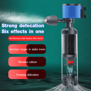 self cleaning aquarium filter Fish tank built-in toilet suction circulation pump filter