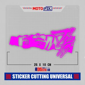STIKER CUTTING PREMIUM MOTIF 25 / Sticker Mobil / LAPTOP / MATA ANIME / JDM / JAPAN DRIFT / KACA