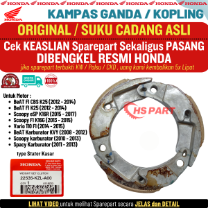 Kampas Ganda Otomatis Beat Karbu Original Beat Fi Stater Kasar Original Scoopy Fi Spacy Fi Spacy Karbu Vario 110 Fi Led ORI Scoopy Karbu Original  Kampas Kopling Beat Fi Original  Kampas Kopling Beat Karbu Carbu Original