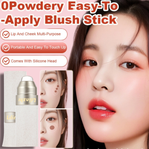 Lip and Cheek Dual Use Blush Stick Powdery Feel Natural Nude Look Face Shaping Shimmer or Matte Options