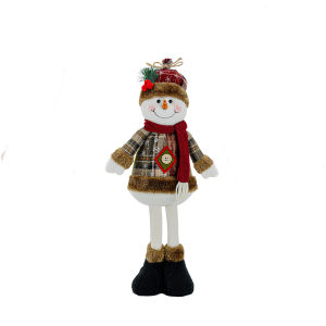 ZEEMIN Halloween Christmas Christmas Figurine Plush Doll The Santa Claus Snowman Elk Christmas Day Decorative Supplies Christmas Decorations Kids Gifts