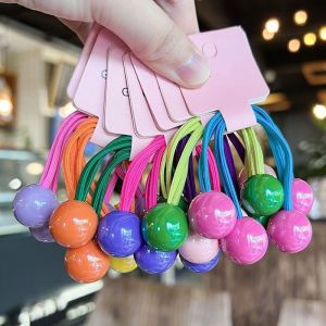 7 Pack Korea Hair Balls for Girls HairHair Ties for Girls Toddler Kids Ponytail Holders Hair knockers Cute Hair Accessories
