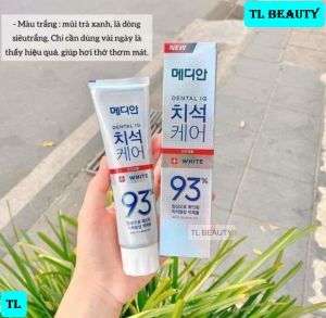 [TEM PHỤ + VAT] Kem Đánh Răng Hàn Quốc Làm Trắng Giảm Sâu Răng Median Tartar Toothpaste White Dental IQ 93% - 120g