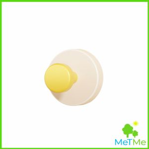 MetMe ตะขอสี 1 ชิ้น ไร้ร่องรอย ติดผนัง นำกลับมาใช้ใหม่ได้ ของแต่งบ้านมินิมอล Colorful hook