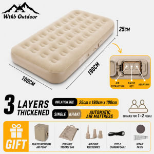 Wthb Outdoor Air Bed Inflatable Bed Double or Single Queen or King Size Family Size Camping Bed