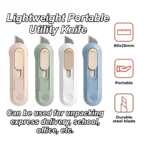 Mini Utility Knife Paper Cutter Auto-Retractable Portable Handmade Knife School Office Supplies