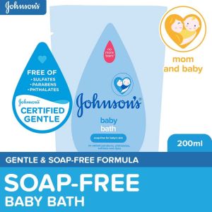 Johnsons Baby Bath 200ml Refill: baby wash body wash head to toe wash for baby