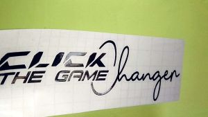 HHonda Click The Game Changer Sticker High Quality