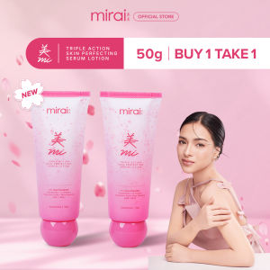 【Buy 1 Take 1】Mi Lotion Triple Action Skin Perfecting Serum Lotion 50g 5% Niacinamide Glutathione + Alpha Arbutin Hyaluronic Acid + Rice Essence AHA BHA