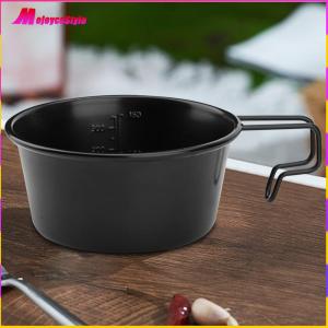 【HOT】 ชามแคมป์ปิ้งแบบซ้อนกัน 250/360ML พร้อมด้ามจับ สำหรับกิจกรรมกลางแจ้งและเดินป่า อุปกรณ์เอาตัวรอด พกพาสะดวก