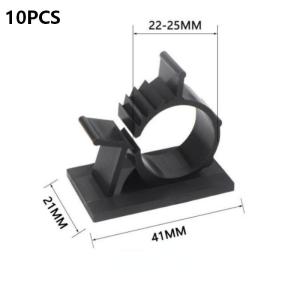 10pcs Adhesive Cable Clip Table Fixing Wire Cable Management Clamp Adjustable Cable Cord Organizer
