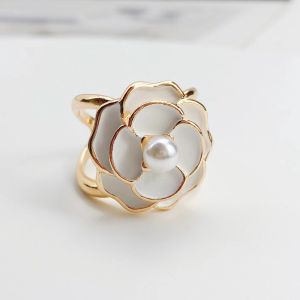 Aibins Ladies Fashion Belt Ribbon Fastening Buckle Alloy Flower Shape Hijab Scarf Ring Pearl Clip Buckle PJK1076