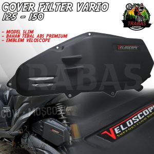 VELOSCOPE PENUTUP COVER FILTER VARIO 125 150 PCX CBU VARTECH BOX PELINDUNG SLIM SARINGAN UDARA PNP