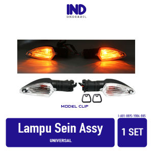 Lampu Sein Assy Baut Clip Model Kuning Vixion New NVA NVL Sen Riting Ritting Reting Retting Sign Samping Depan Belakang Motor Universal