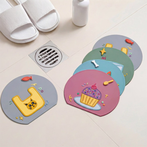 CANICECA Insect-proof Floor Drain Cover Soft Anti-Odor Sink Seal Mat Portable Drain Stopper Bathtub Shower Drain Plug Bathroom Accessories