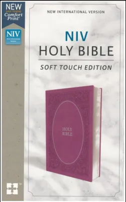 NIV Holy Bible Soft Touch Edition Leathersoft Pink Comfort Print