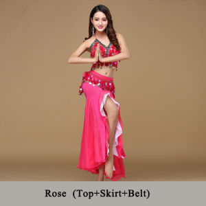 Váy Múa Bụng Đồng Xu Khiêu Vũ Nữ Ôm Vừa Gils Bellydance Đính Kim Tuyến Váy Áo Ngực Váy Có Thắt Lưng