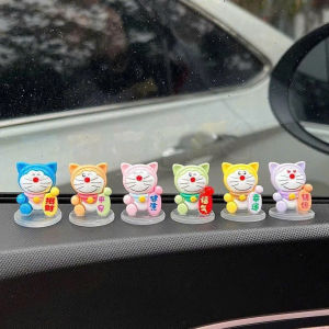 Set 6 Doremon Lò Xo Lắc Lư Nhiều Màu Sắc Trang Trí Taplo Xe Ô Tô Bàn Làm Việc Góc Học Tập Siêu Đáng Yêu ThaoNguyenAuto