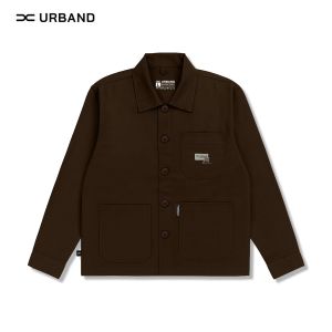 Kemeja Kanvas Pria Semi Parka Casual Mens Shirt A616