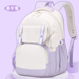 กระเป๋าเป้ Chiikawa น่ารักสำหรับนักเรียนประถม 4-6 ชั้น กระเป๋าเป้สำหรับเด็กผู้หญิง