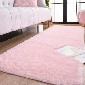 Super Soft Shaggy Rug for Bedroom 2x6 Feet Fluffy Carpet for Living Room Fuzzy Indoor Plush Area Rug for Home Decor Furry Floor Rugs for Dorm Kids Nursery Rug for Girls/Boys
