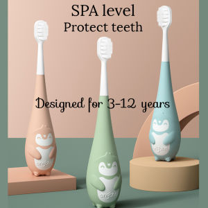 Children Soft Toothbrush 3-12 years Cartoon Antibacterial Fine Thin Bristles Baby Toothbrush 3-12