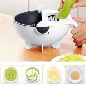 Bộ dụng cụ nạo rau củ kèm thau rửa - Dụng cụ nhà bếp kèm lưỡi nạo thông minh - Q5368