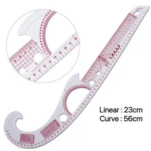 3250 Plastic DIY Sewing Ruler Multifunctional French Curve Ruler Clothing Sample Cutting Ruler Sleeve Curve Ruler Measurement