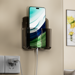 Multifunction Punch Free Wall Mounted Storage Box Organizer TV Remote Control Mounted Mobile Phone Plug Charging Holder