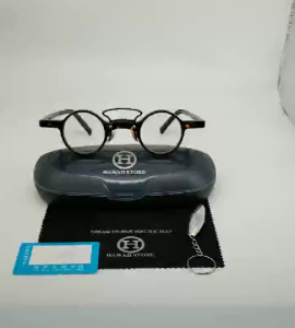 Hawaii Vintage Classic Acetate Frame For Men Women/Anti Blue Light Glasses/Double Deam Frame Small Round Frame/Optical Glasses Frames/Prescription Eyeglasses