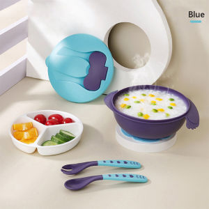 Mumystation 6in1Set Baby Feeding Tableware Food Grade Suction Bowl Training Dining Kids Spoon Fork Dinner Plate BPA FREE