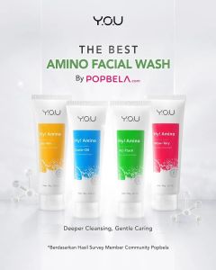 YOU Hy Amino Facial Wash Anti Acne Sabun Cuci Muka Anti Acne YOU