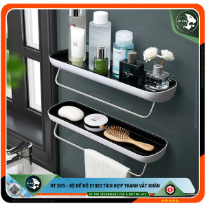 Giá treo khăn nhà tắm ECOCO kệ treo tường nhà tắm kệ để đồ nhà tắm kệ nhà tắm có giá treo khăn tiện lợi