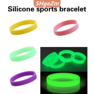 [COD] SHgeZm Silicone Vòng đeo tay kẹo màu Vòng đeo tay thể thao dây đeo cổ tay cao su Silicone Vòng đeo tay cao su dây đeo cổ tay đồ trang sức