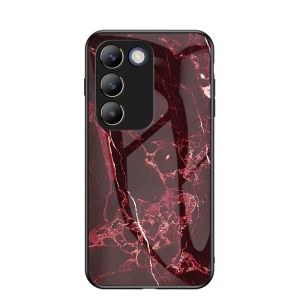 Vivo Y100 5G 2024 VivoY100 Y 100 Phone Casing Back Cover Soft TPU Edge Painted Tempered Glass Anti Scratch Shockproof Bumper phone case