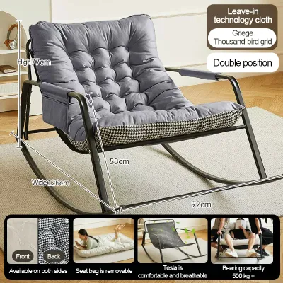 Large Lazy Sofa Lazy Chair Rocking Chair Armchair Bedroom Living Room Lounge Chair Two people