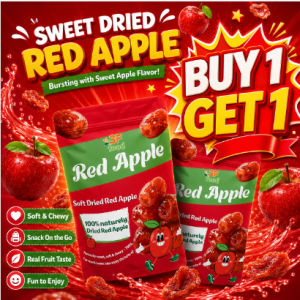 3F Food Dried Red Apple - FLASH SALE Guilt Free Snack Chippi Farm Sweet Dried Red Apple Naturally Delicious 250g 500g